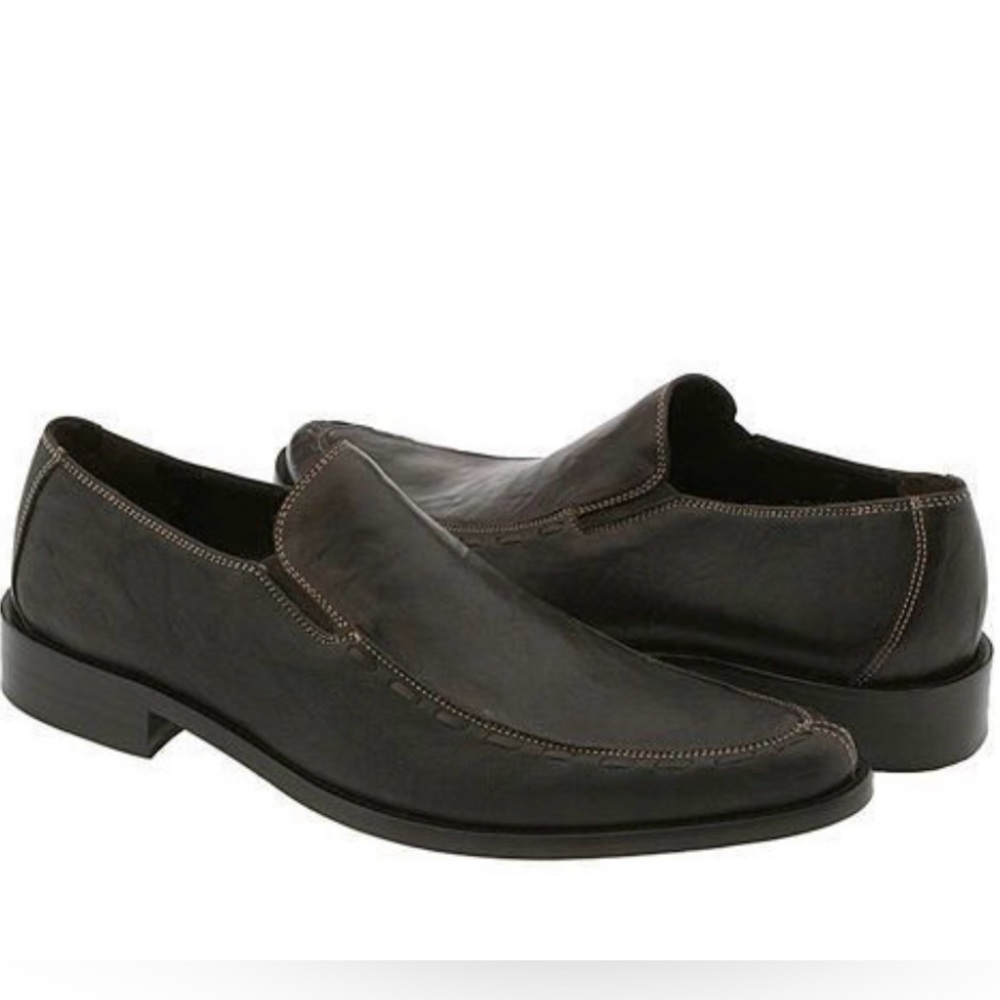 Donald J. Pliner JADOR LOAFER Slip-On with Polished Finish EUC Men Size 10.5M